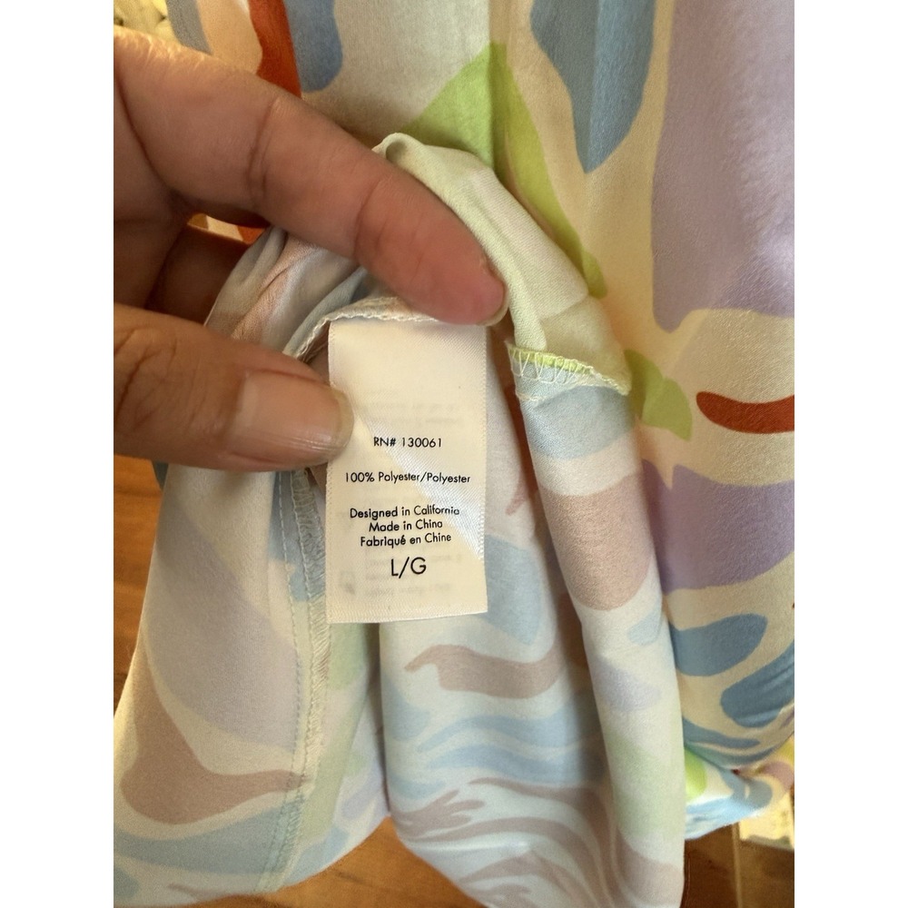 L space Tuscany Halter Floral Maxi Dress in Multi Pastels NEW Size Large  NWT - Picture 12 of 15